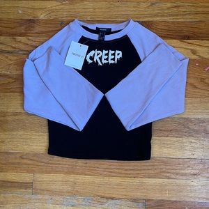 “Creep” shirt from forever 21. Size small.